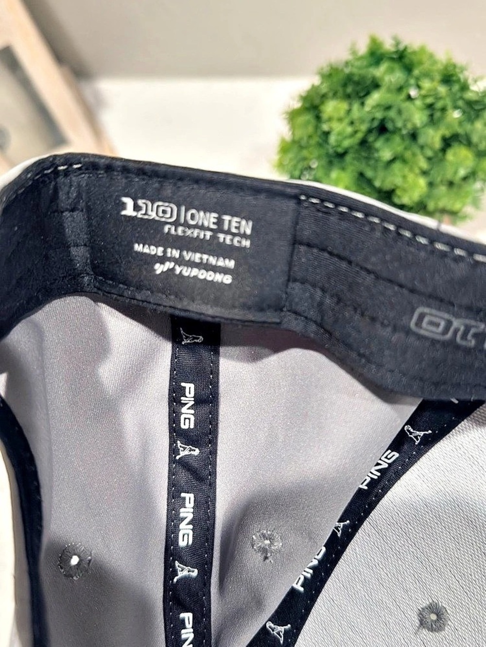 PING Ione Ten Flexfit Golf Hat Gray & Black - Picture 7 of 8